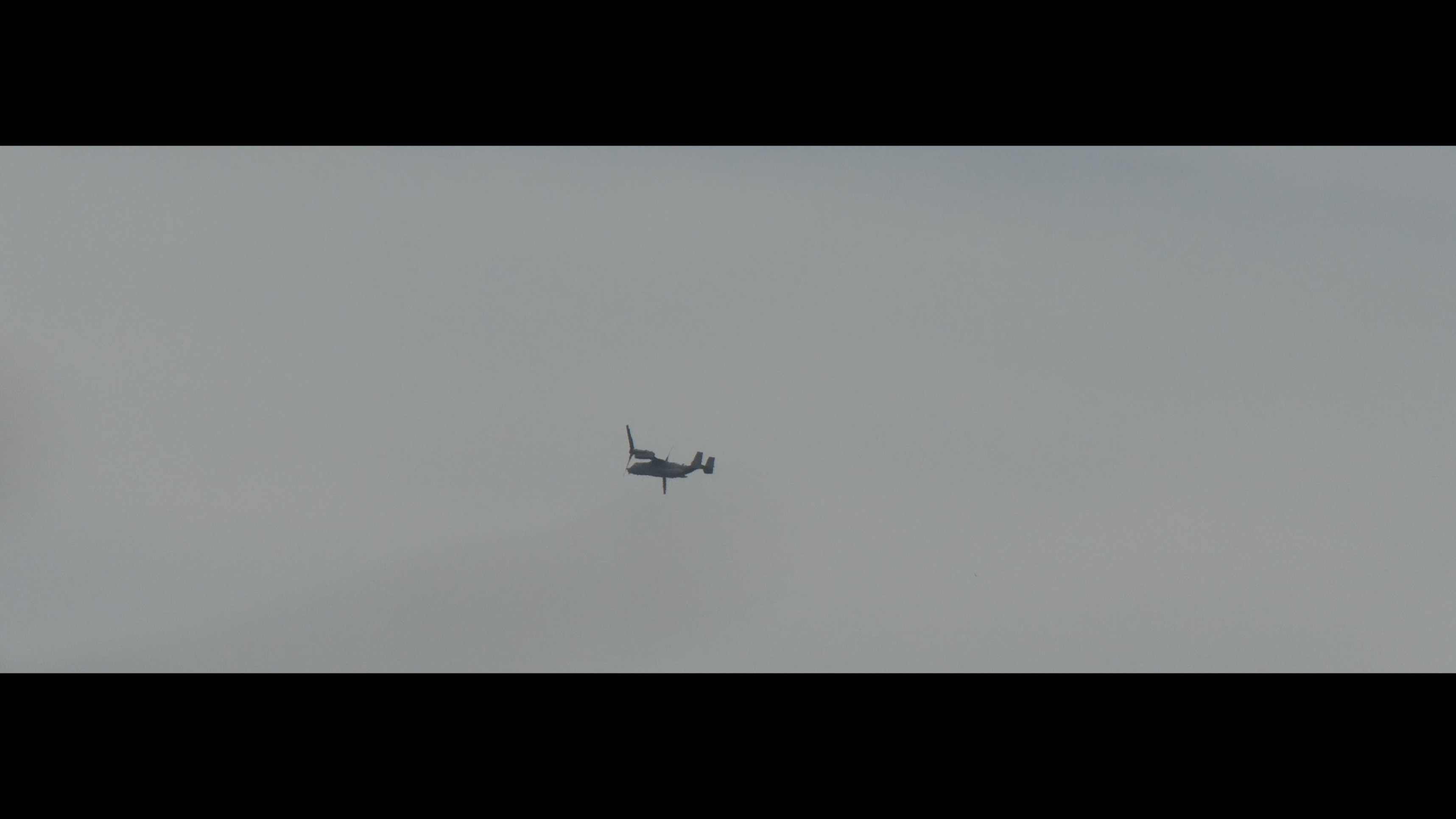 USAF Osprey Helicopter Flying Low over King's Lynn